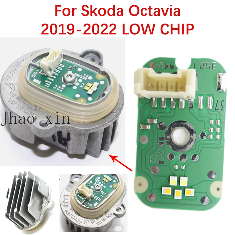 

Модуль DRL-чипа для автомобиля, белый свет, для Skoda Octavia IV NX NN 2019-2022, плата источника света LOW Ballast Angel Eye, 5E3941645A