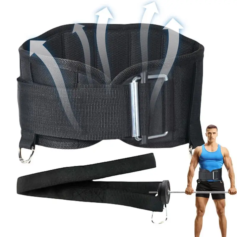 

Pull Up Weight Belt Weighted Fitness Belt Heavy Duty Unisex Gym Equipment Muscle-Building Tool For Home Body Workout Squat