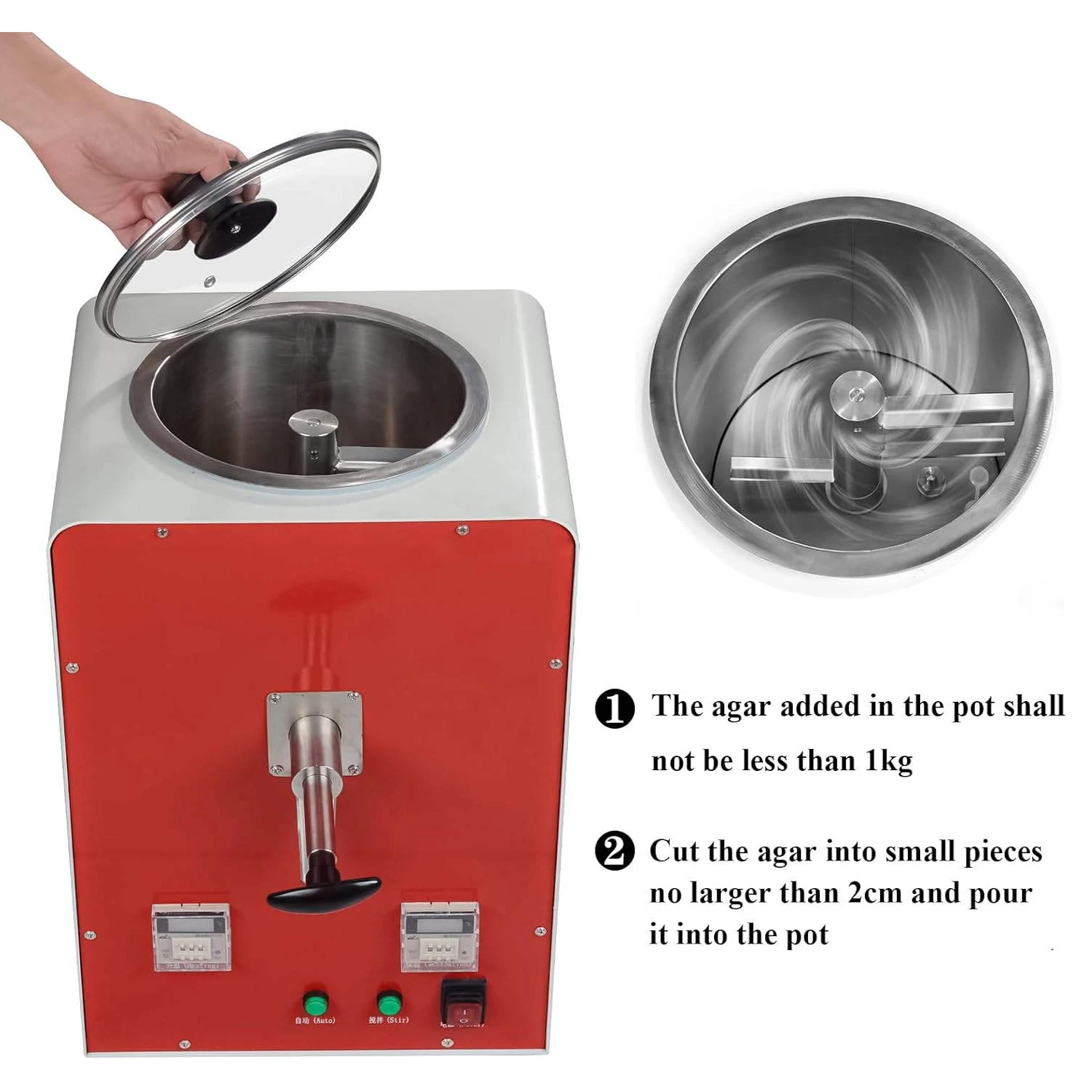Dental Mixer Agar Gel Mixer Stirrer Machine Automatic Duplicating Heating and Mixing Machine Dental Lab Equipment