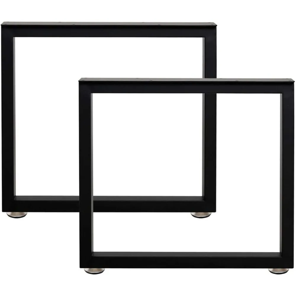 أرجل طاولة القهوة المعدنية على الطراز الصناعي، 16 ارتفاعًا، مجموعة من 2، مناسبة للأثاث والمقاعد الحديثة في منتصف القرن