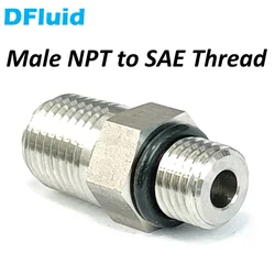 SS316 Male NPT to SAE sae Thread 1/4