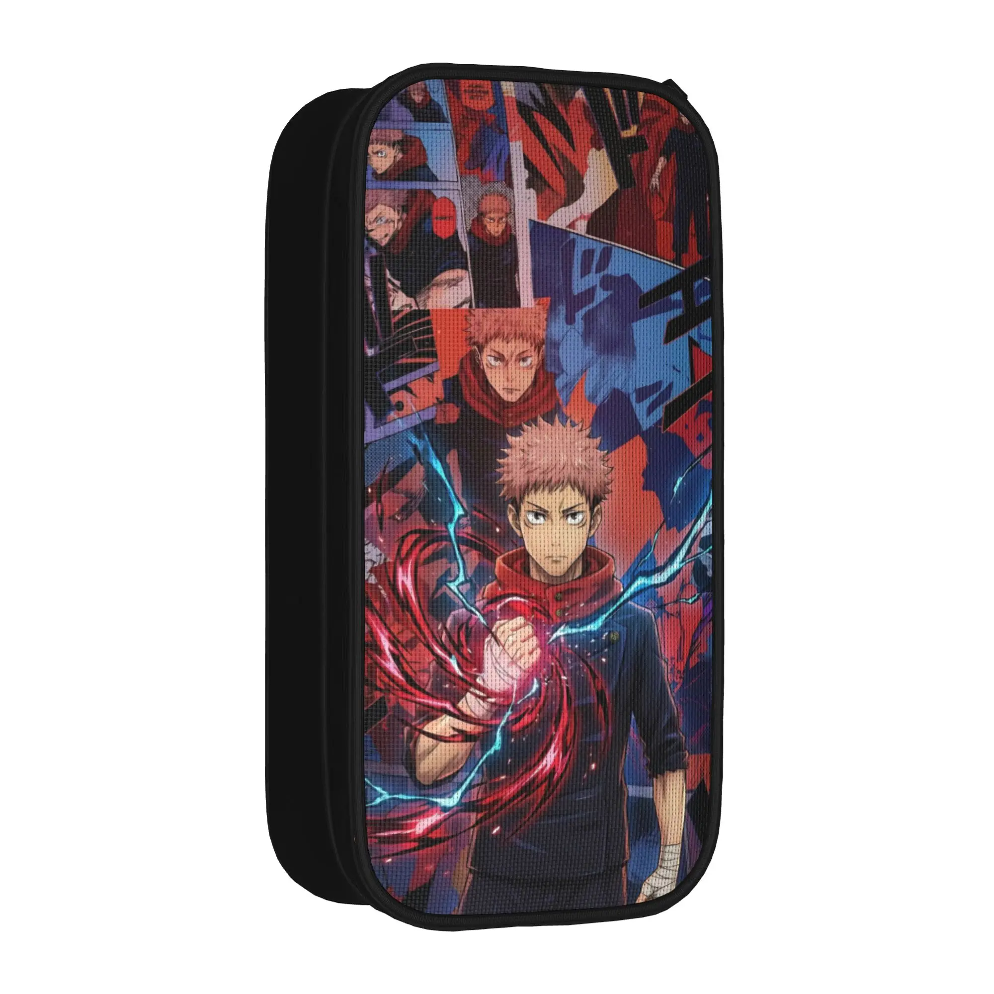 Itadori Yuji  Pencil Case Fashion   JJK Anime  Pen Box Bag Girls Boys Big Capacity School Supplies Gift Pencil Pouch