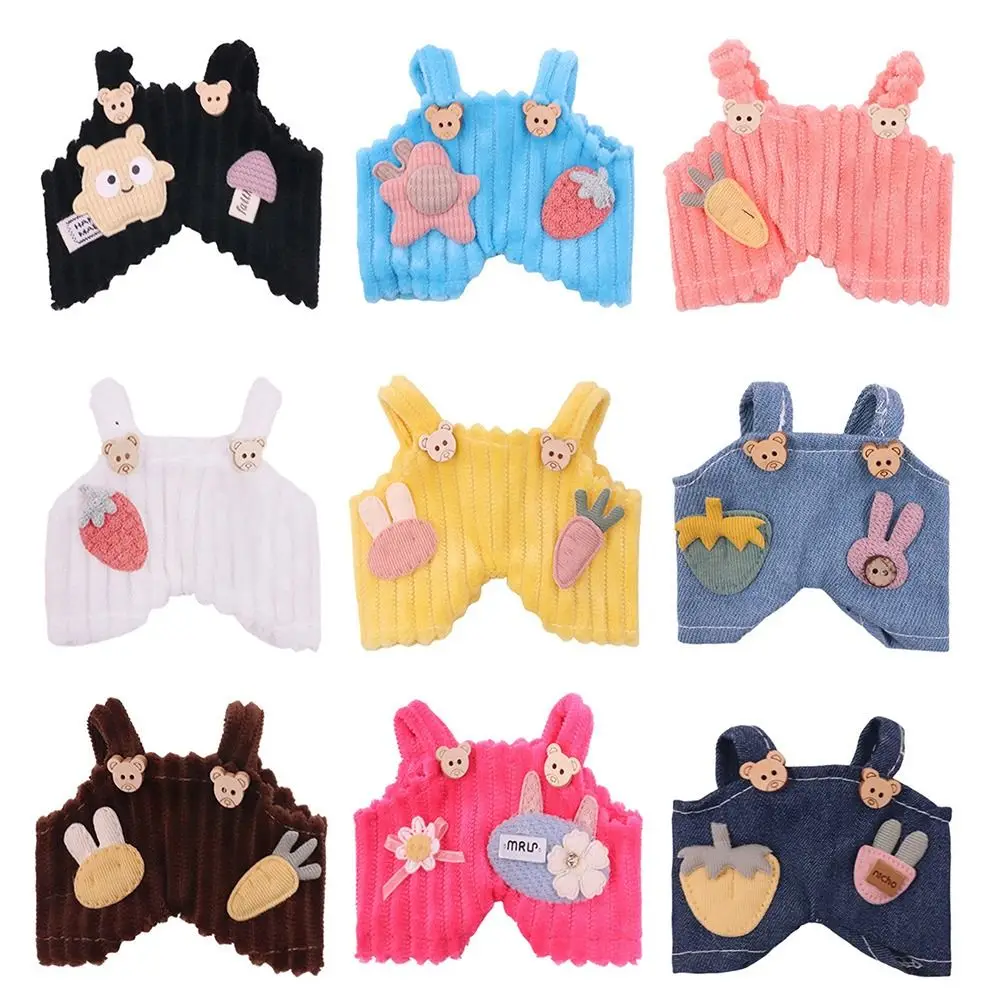 

Solid Color For Labubu Suspender Pants DIY Handmade Plush Doll Clothes Girls Pretend Play Toy All-match Doll Accessories