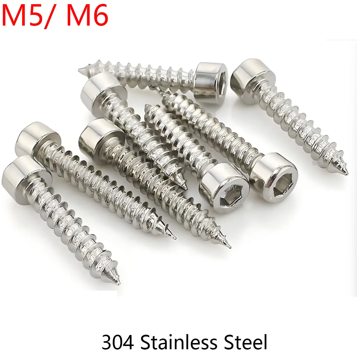 

M5 M6 Stainless Steel Hex Socket Cap Screw Fasteners Tools Nails Screws - Hardware Self Tapping Screws Metric Thread
