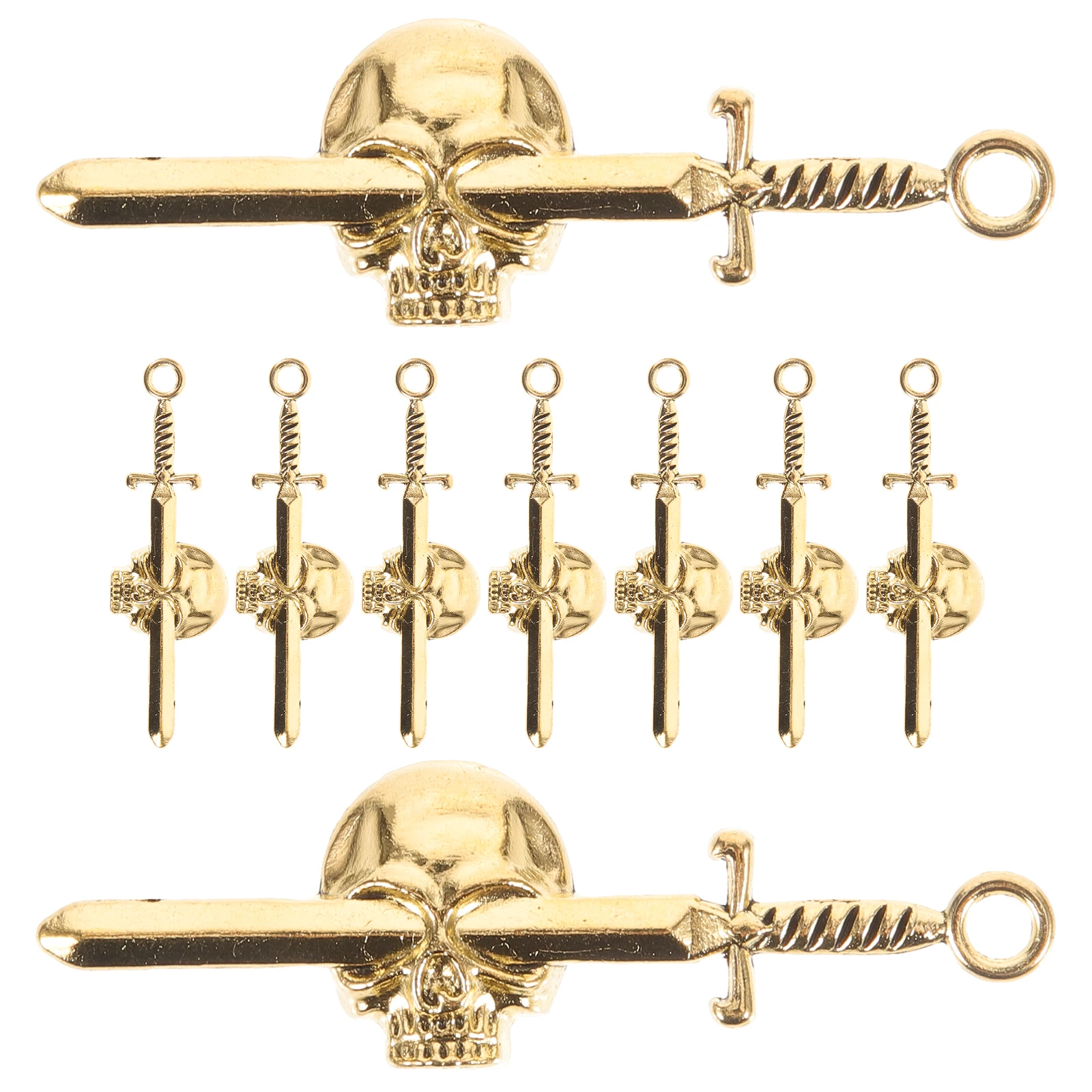 

10 Pcs Crafts Charms Pendant DIY Jewelry Accessories Metal Diy Necklace Charm Halloween Charms Crafts Gifts Necklace