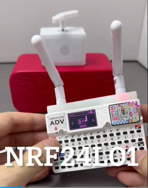 CC1101 and NRF24L01 infrared three in one modules for M5Stack Cardmachine ADV are used together with Bruce firmware