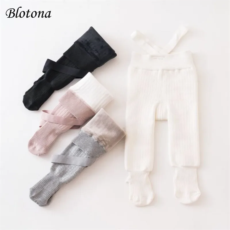 

Blotona Kids Girls Pantyhose, Elastic Suspender Pants Thick Lining Lolita Stockings Slim Fit Winter Warm Socks Tights