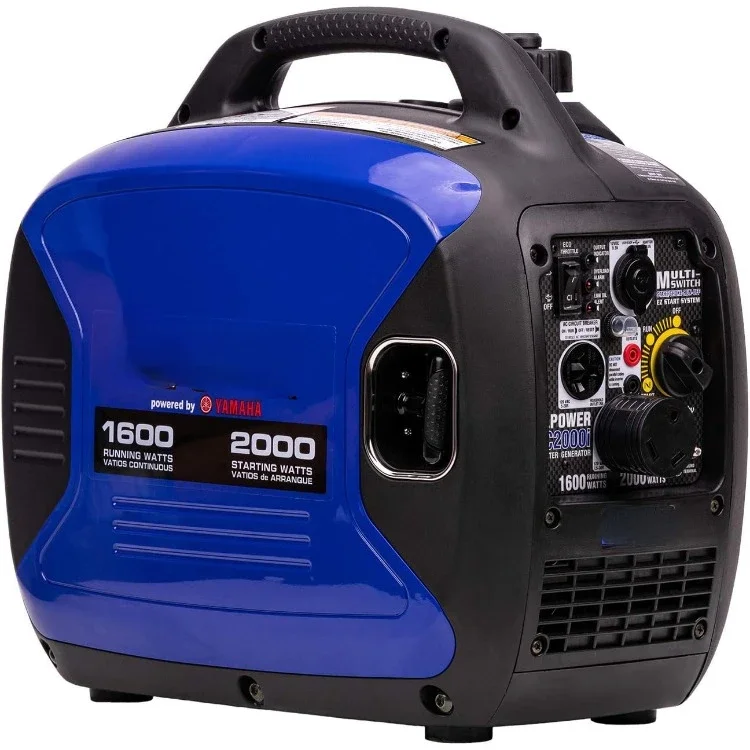 Portable Inverter Generator, 2000W Ultra-Quiet Powered By Yamaha Engine RV Ready, EPA Compliant, Ultra Lightweight For Backup