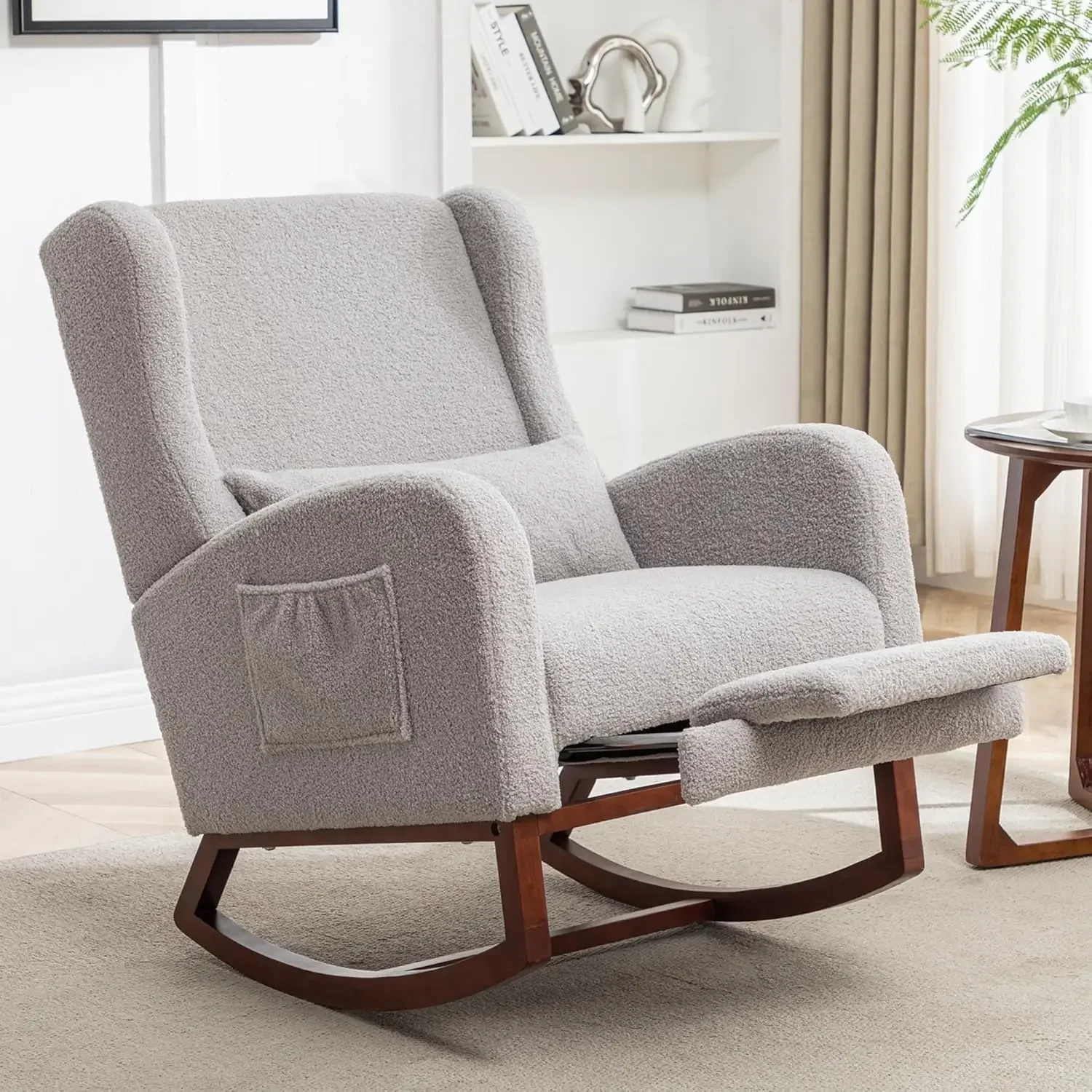 

For Chaise bascule pour pépinière avec repose-pieds, chaises bascule pour pépinière oreilles,bascule pour planeur d'allaitement