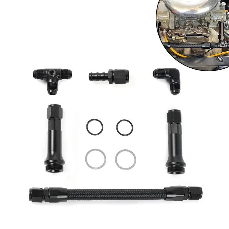 Suitable for 4150 carburetor car AN6 tee fuel pipe carburetor modification combination kit