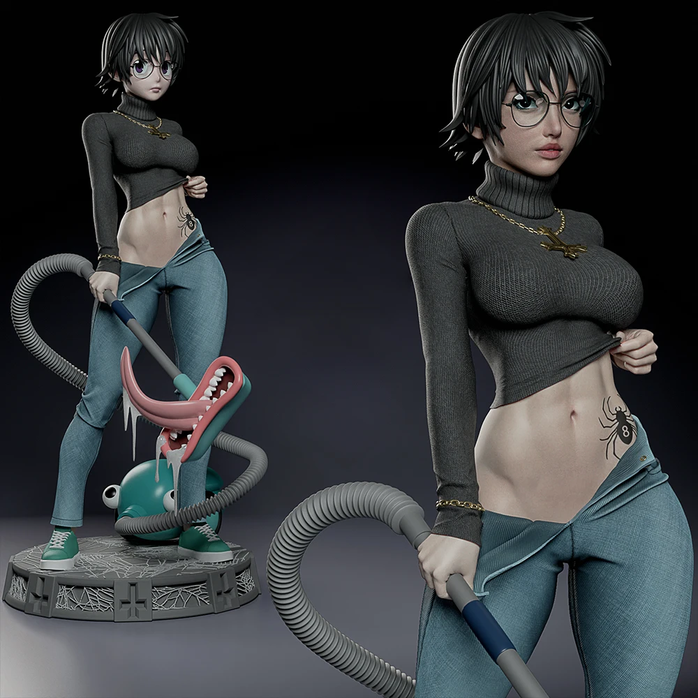 

1/24 Scale Belle Shizuku Hunter Resin Figure Model Kit Unassembled Unpainted DIY Collectible Miniature Hobby Toy