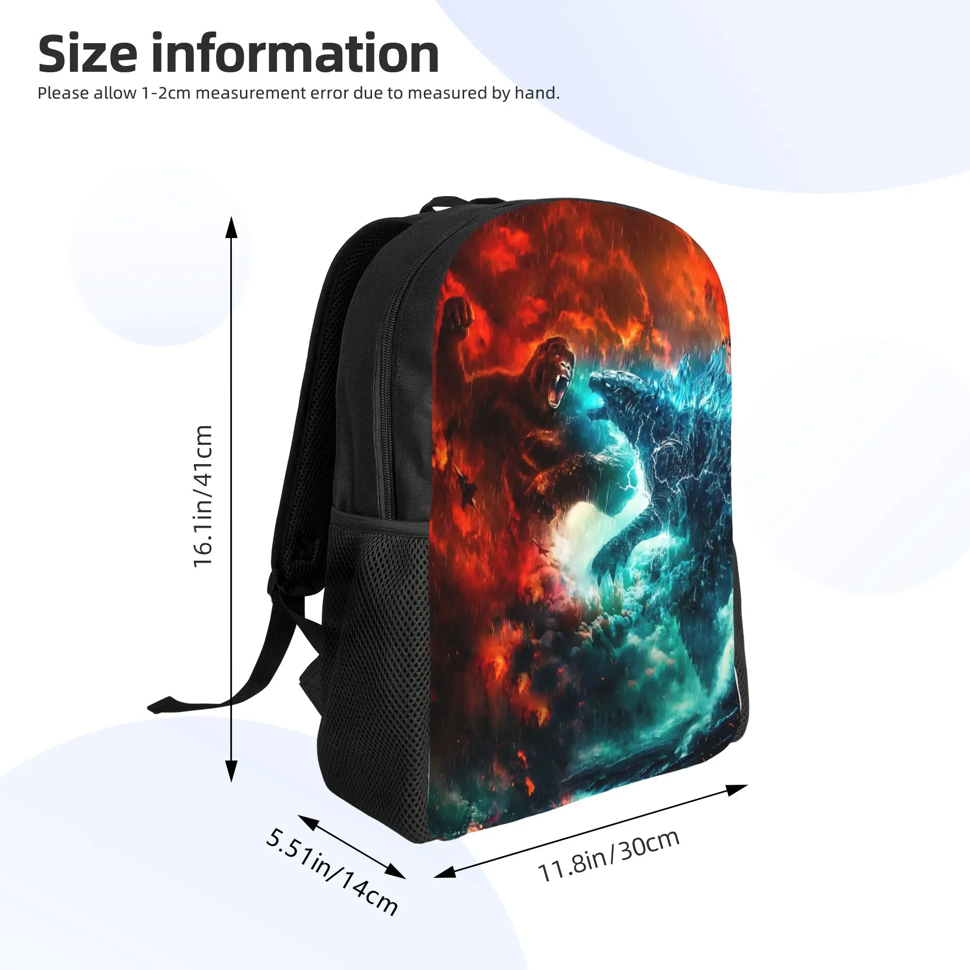 1Piece Backpack BlueSpine New School Year Knapsack Office Work  GODZILLA Gift New Term Starts view 6