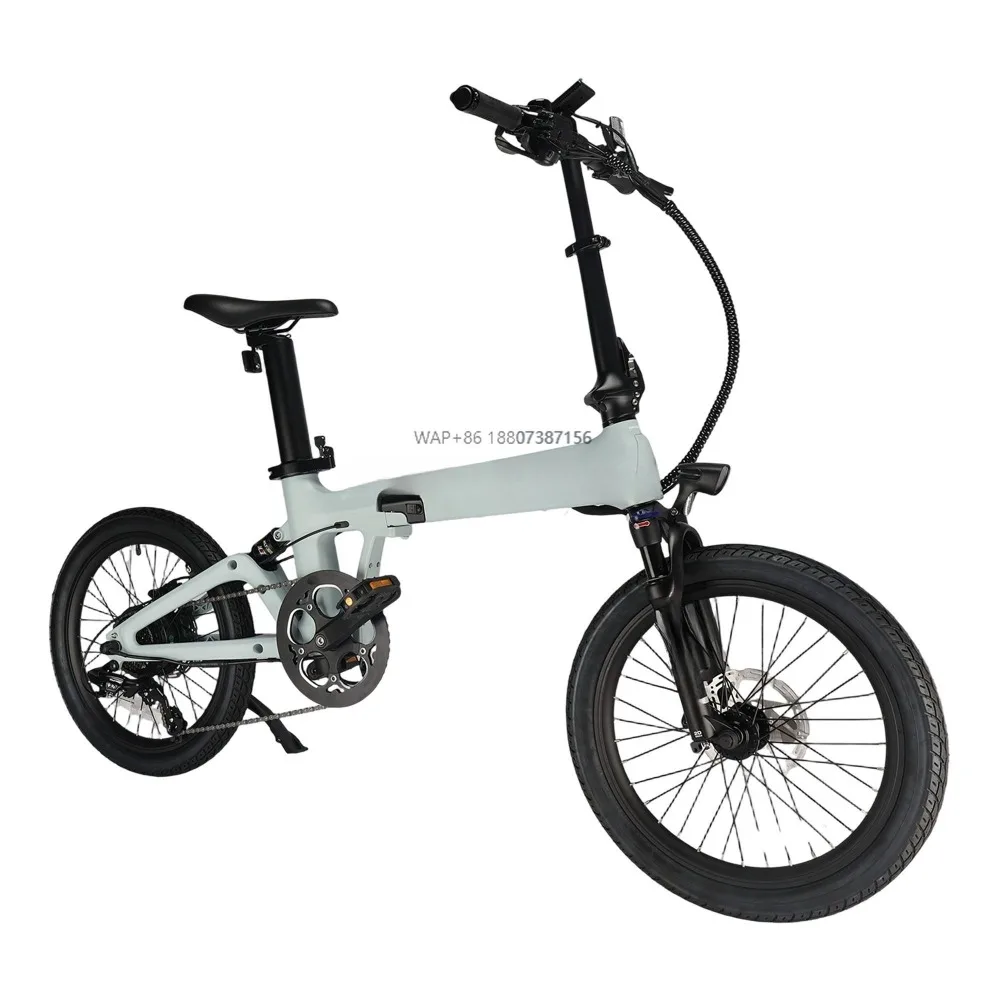 

20 Inch Mini Folding Bike 7 Speeds 1 Model Tri-foldable Frame M Handle Steel Horizontal Handle