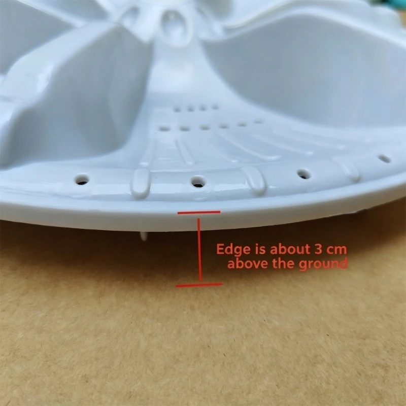 Top Opening Washer Replacement Base 375mm Featuring Curved Pattern Design