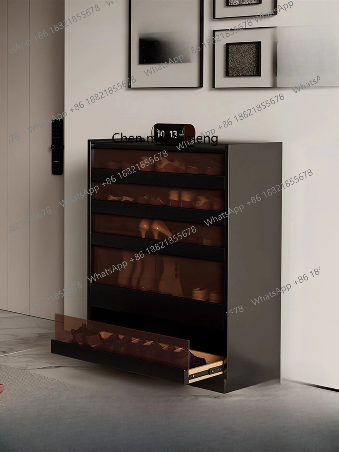 

Boxwood Shoe Cabinet Storage Cabinet Integrated Wall-Mounted Home Entrance Hallway Drawer Storage Cabinet High-End