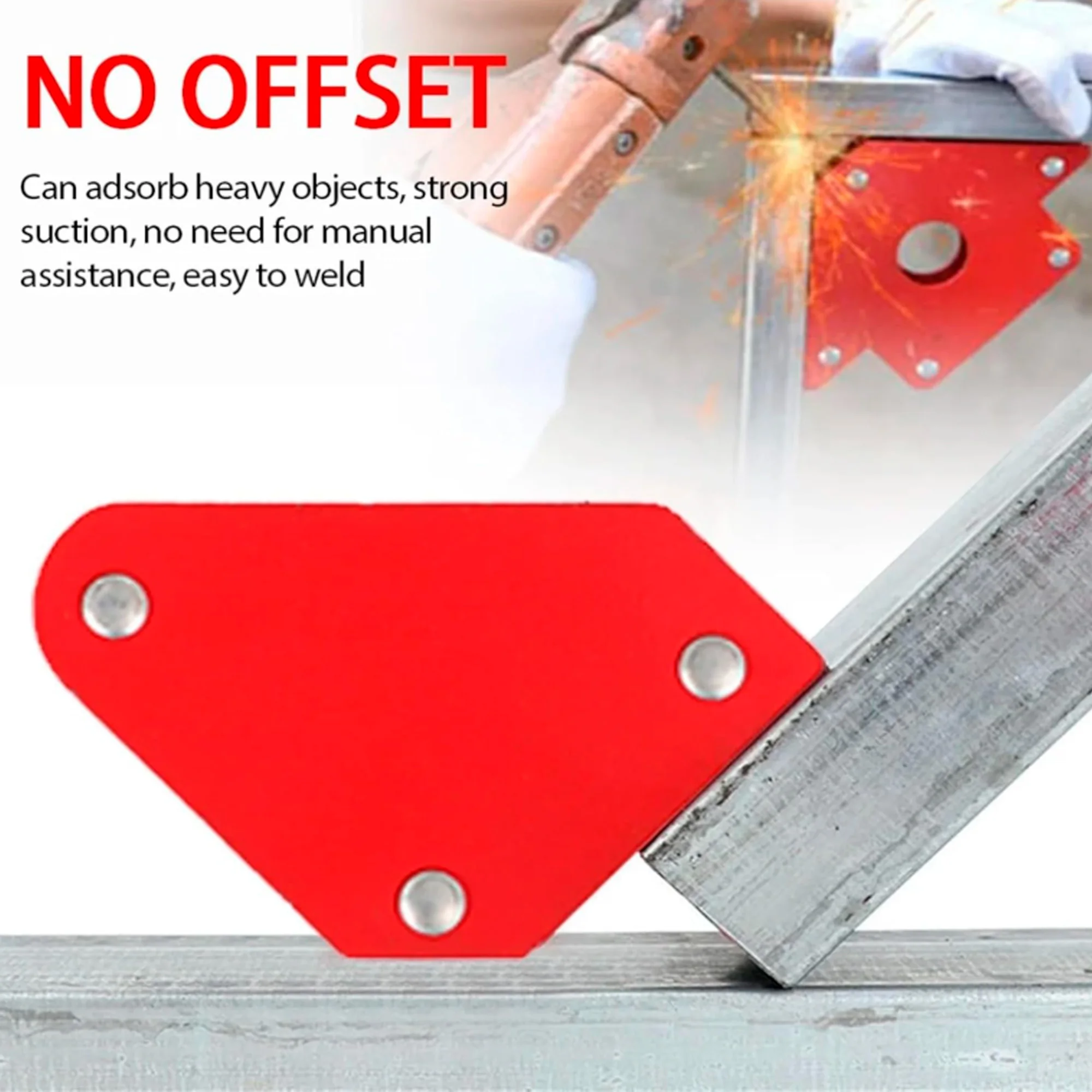 6 Pcs 45 ° /90 ° /135 ° Three Angles, Includes an Octagonal Positioner, Industrial Steel, Red Paint for Rust Protection, Sturdy and Durable, Firmly Holds Various Metal Workpieces. view 5