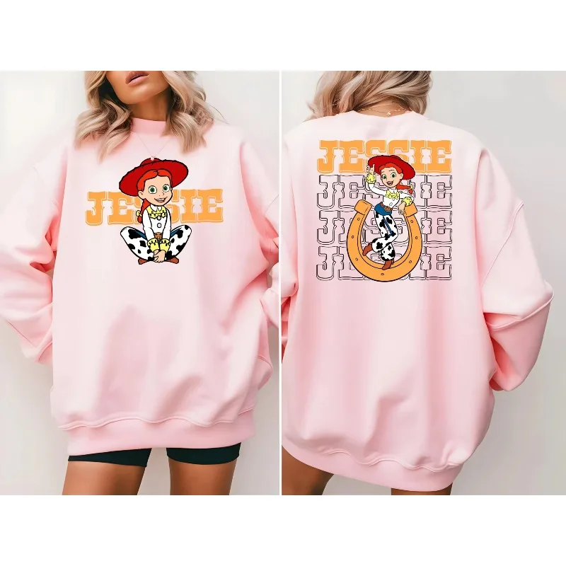 ديزني جيسي قصة لعبة قمصان بيكسار كاوبوي جيسي نمط تي شيرت النمط الغربي ديزني لاند عطلة القمم شخصيات كرتونية لطيف