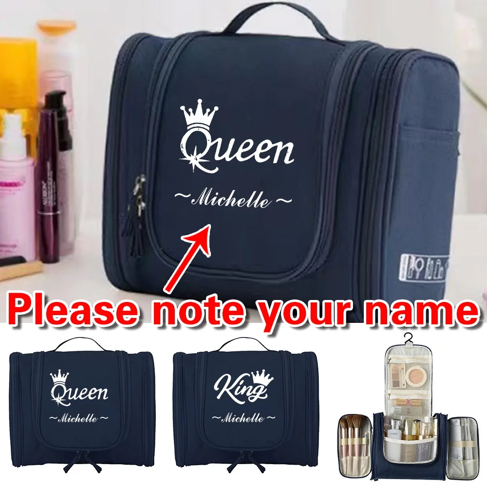 

Персонализированная косметичка с индивидуальным именем, косметичка для туалетных принадлежностей, 1 шт., складная косметичка для хранения, косметички на молнии для девочек
