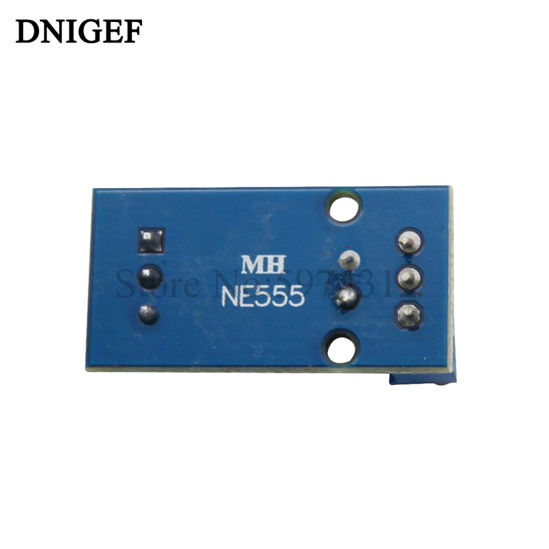 DNIGEF NE555 Adjustable Resistance Frequency Pulse Generator Module Single Channel Output Module 5V-12V for Arduino Smart Car