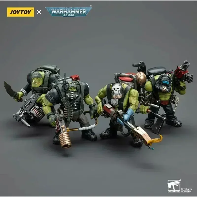 

In Stock JOYTOY 1/18 Action Figure Warhammer 40K Ork Kommandos Anime Action Figure Model Toys Collection Doll Boys Gifts
