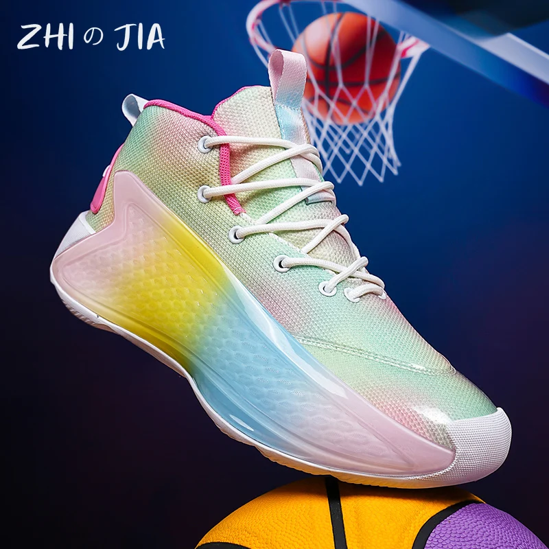 

High Quality New Basketball Shoes Men's Professional Training Sneaker Youth Fashion Trend Anti Slip Wear-Resistant Running Shoes