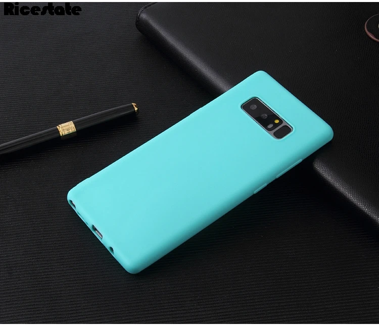 Case For Samsung Galaxy Note 8 Matte solid color Cover For Samsung S7 edge S8 S9 S10 S20 Ultra Note 8 9 10 Plus Silicone case