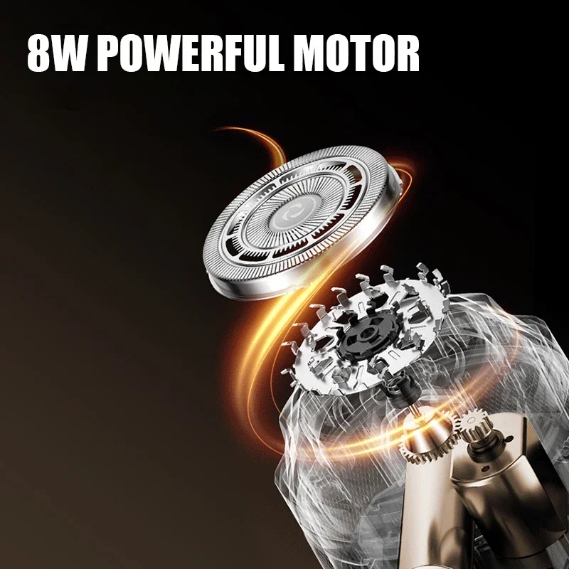 Xiaomi Komingdon-Afeitadora eléctrica para hombre, afeitadoras rotativas recargables para calvos, cabezal de hoja magnética inalámbrica, afeitadora resistente al agua