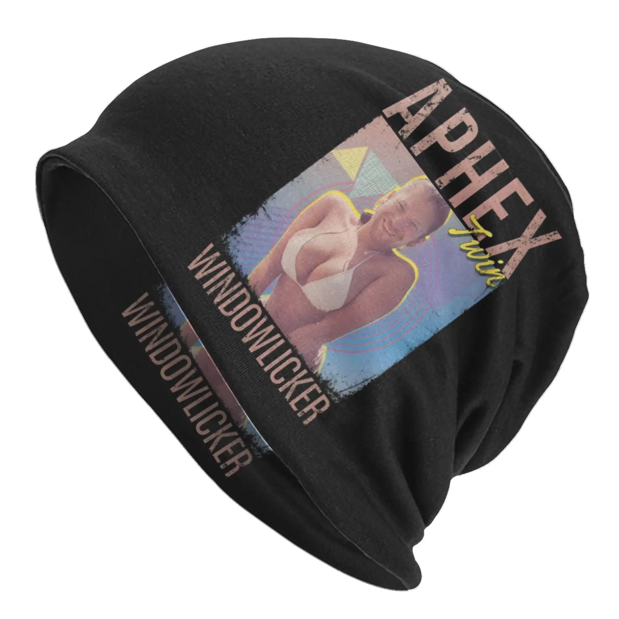 A-Aphex T-Twin Beanie Cap Unisex Winter Warm Bonnet Femme Knit Hats Hip Hop British Musician Composer Skullies Beanies Caps For