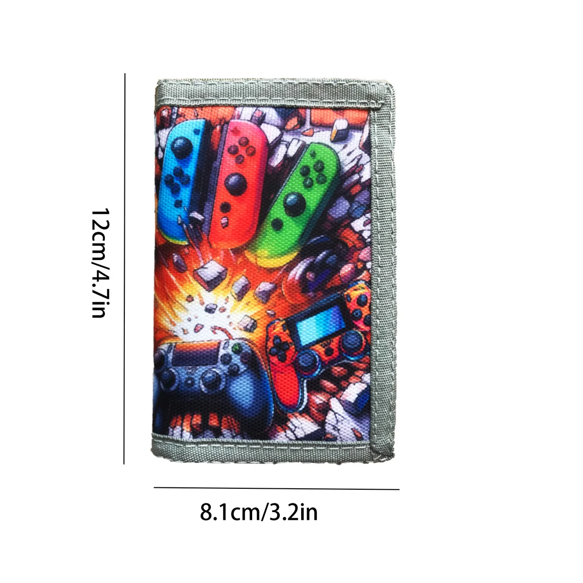 1pc Trifold Wallet With Game Console Print, Video Game Toddler Wallet Suitable For Teens Daily Use, Birthday Gift