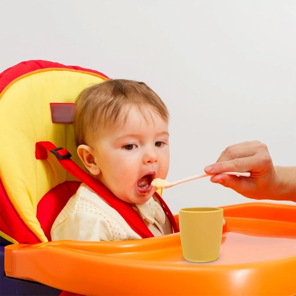 

2pcs Silicone Baby Cups Premium Infant Learning Cup High Temperature Resistant Waterproof Non-Deforming Durable Toddler Training