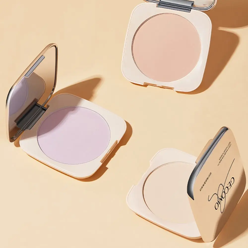 Matte Soft Focus Pressed Powder Waterproof Sweatproof Makeup Setting Pancake Brighten Oil Control Set Up Powder Daily Makeuo
