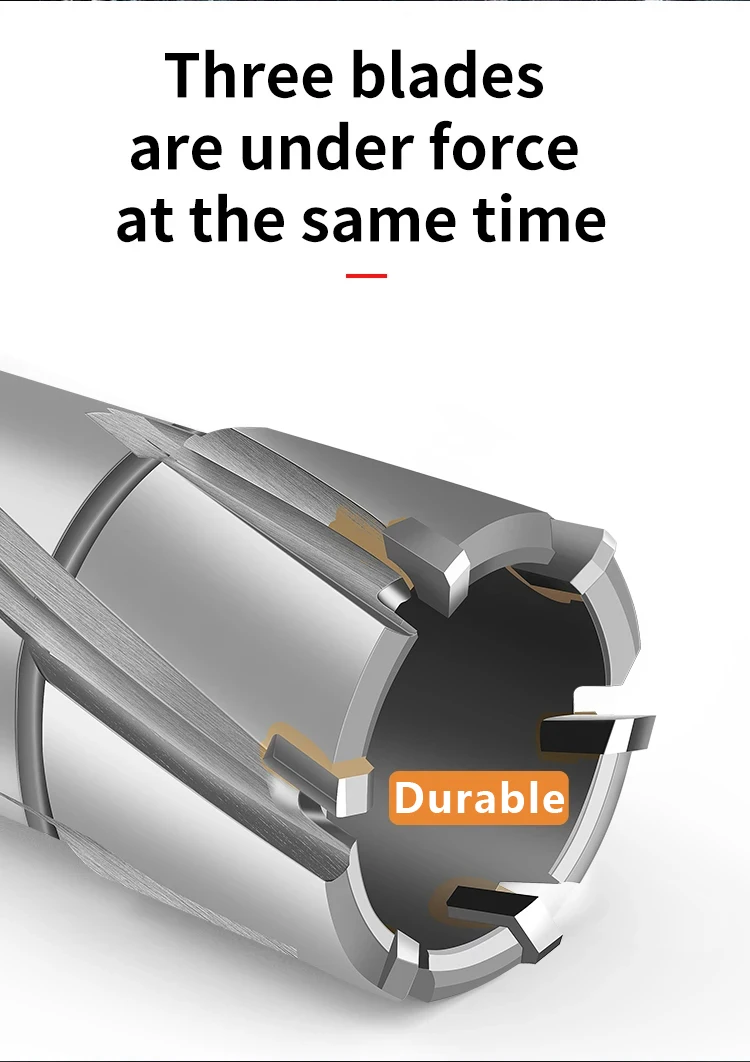 AOCKE Diameter 12-60mm X 35mm TCT Annular Cutter Weldon Shank 22 * 35mm Carbide Alloy Core Drill 60 X 35mm Metal Hole Saw