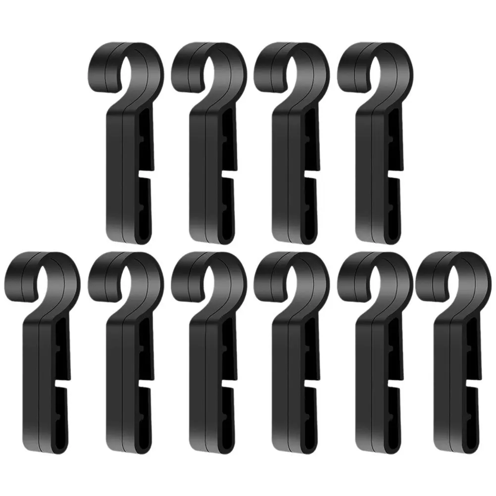 24 قطعة كشافات الصلب قبعة حامل مصباح عدم الانزلاق البلاستيك جبل للقبعات قبعات مصباح يدوي كشافات هوك كليب معدات السلامة في الهواء الطلق