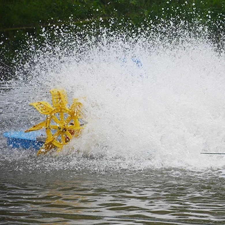 Excellent 1HP/ 0.75kw Paddle Wheel Aerator Oxygen Floating Aerator For Fish Farm Pond