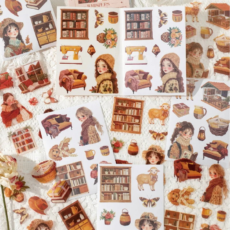 2Style 30Pcs/bag Romantic Ramblings Series Sticker Book Creative Material Stickers Handbook DIY Scrapbook Calendar