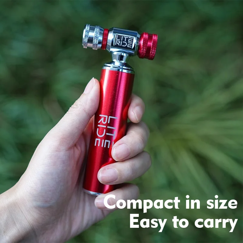CO2 Pump For Bicycle Schrader Presta Adapter Bike Pump Inflator Aluminum Tire Tube Mini size MTB Bicycle Pumps CO2 Cartridge