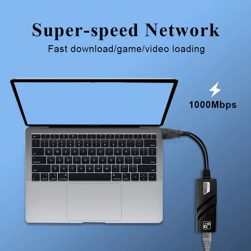 1000Mbps Fast LAN Wired To Rj45 Ethernet Adapter Network Card For PC  Windows 10 Laptop