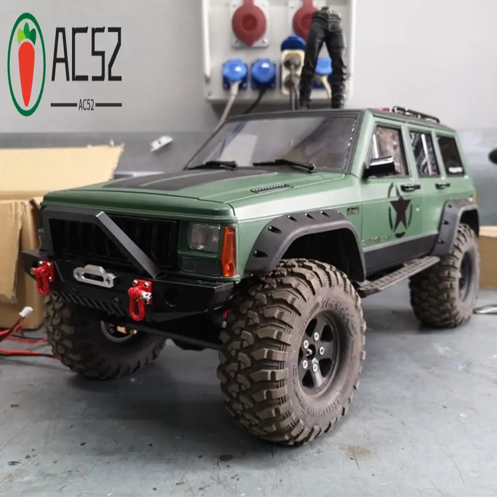 

AC52 Окрашенный жесткий пластик, колесная база 313 мм, корпус Cherokee для 1/10 RC гусеничного автомобиля, осевой SCX10 и SCX10 II 90046 90047