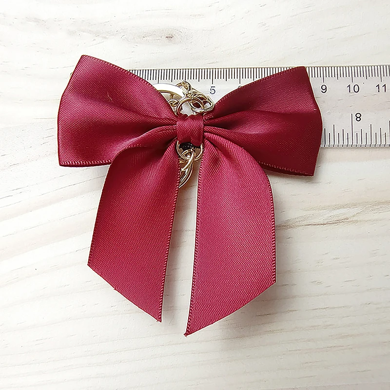 Ribbon Large Bow Keychain Gifts Women Phone Bag Silk Pendant Car Key Holder Jewelry Romantic Charm Ornament Sweet Bow Keychain