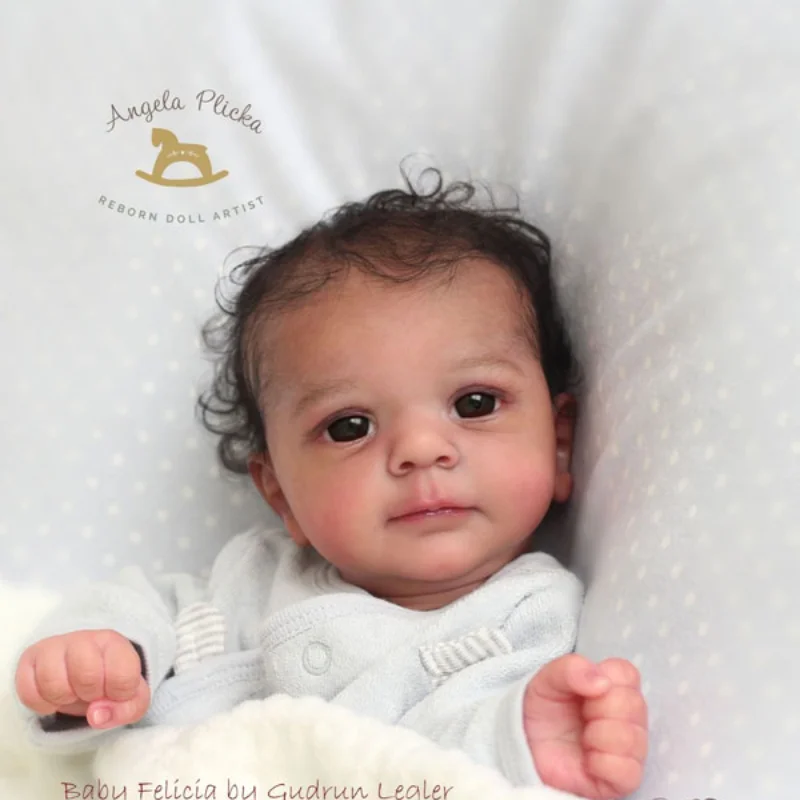 Reborn Kit Felicia 18 Zoll Reborn Baby Vinyl Puppen-Kit Unbemalt Unfertige Puppenteile DIY Blanko Reborn Kit