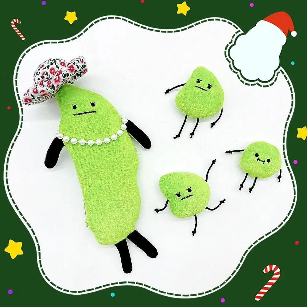 

2024 31cm New Secret Staycation Plush Toy Edamame Cute Stuffed Soft Toy Cartoon Birthday Gift