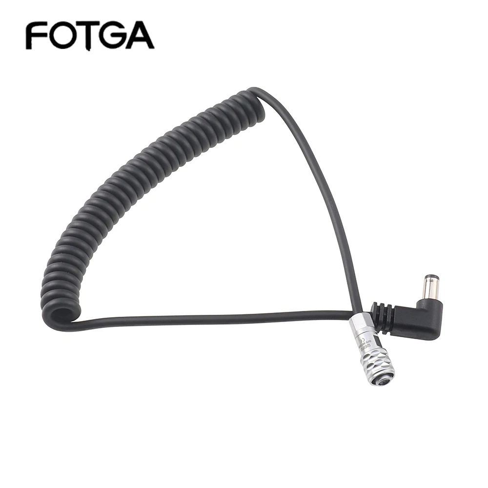 FOTGA BMPCC 4K DC interface elbow power supply line Cable spring line Wireless Power Cord ​Mini Camera Fotografica Photography