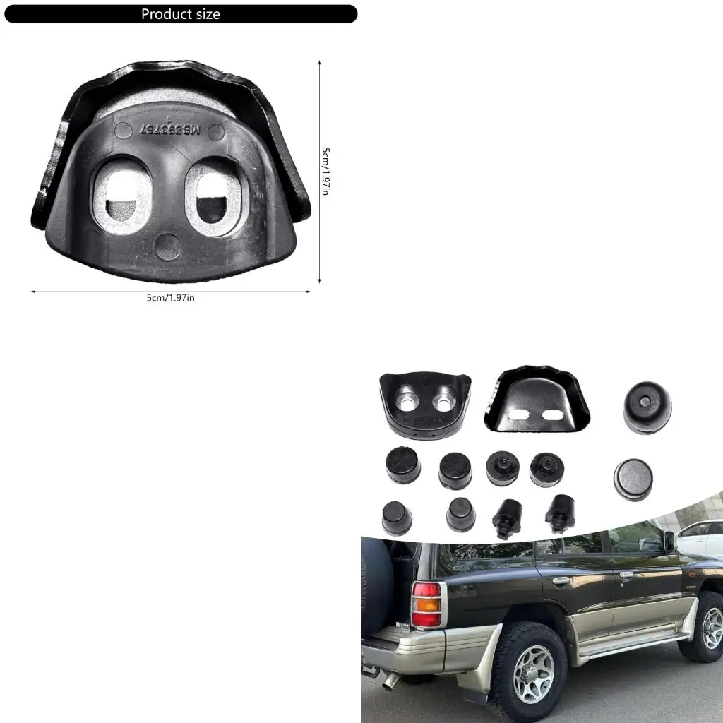 XA6H 11Pcs/12pcs Car Door Shock Absorbers Buffer Pads Car Door Dampers Rubber Pads Vehicle Accessories for Pajero V43