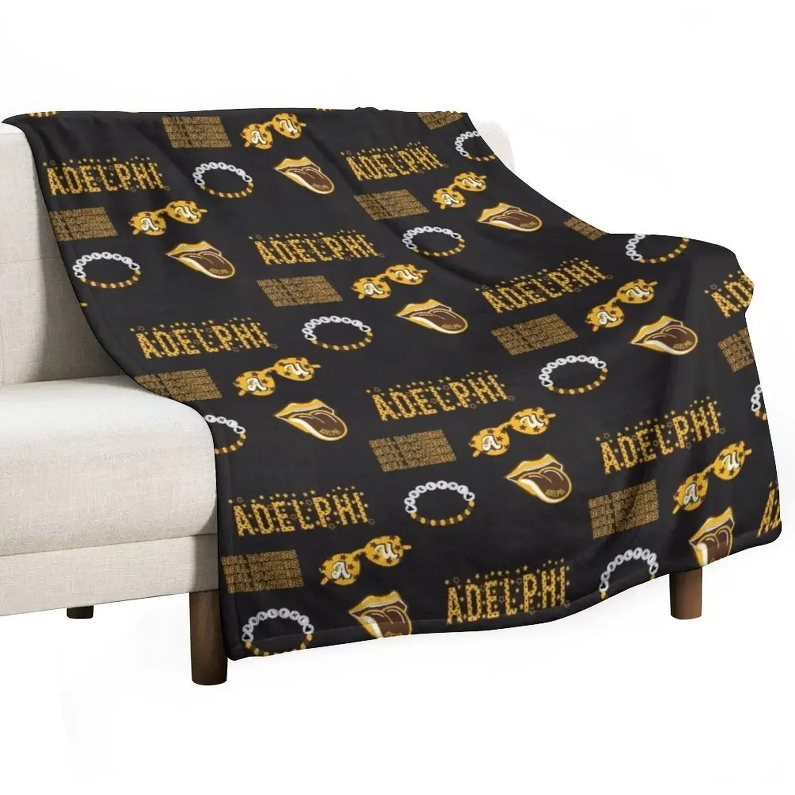adelphi university Classic(1) Throw Blanket Decoratives Nap Soft Beds Beach Soft Plaid Blankets