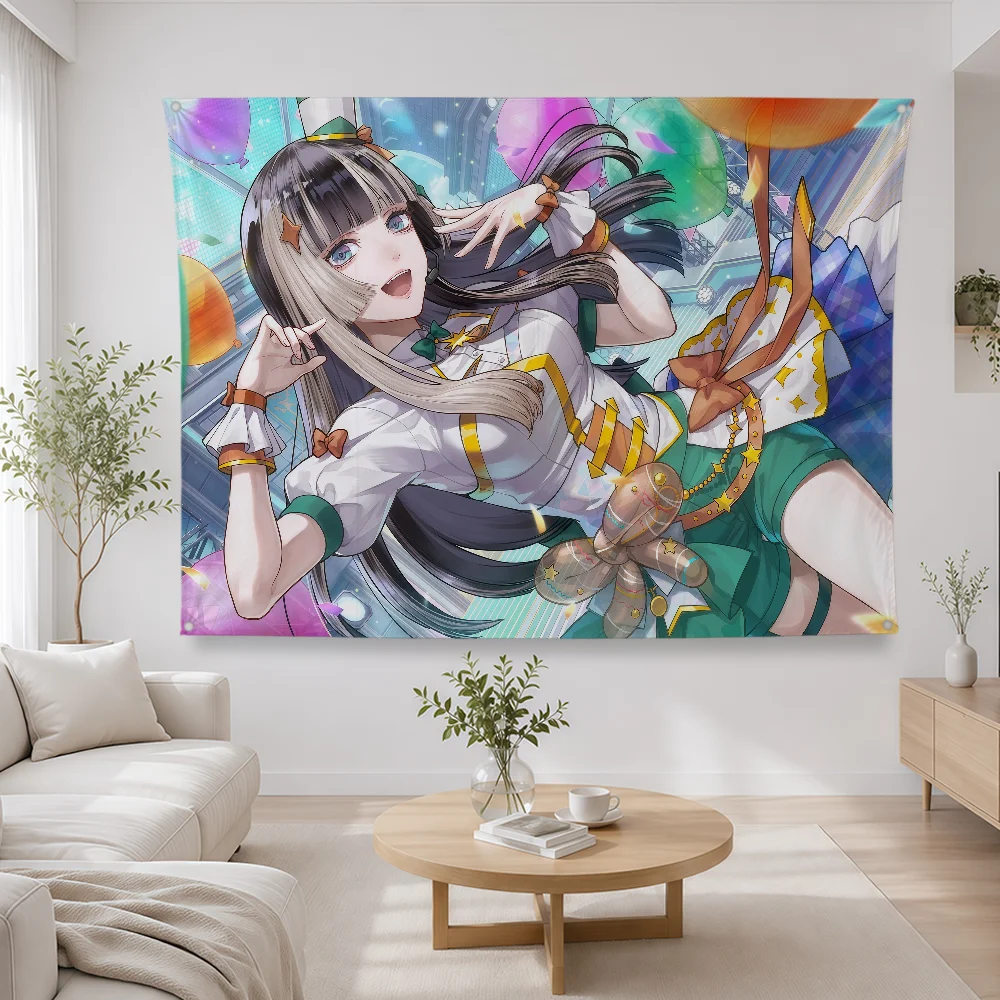 Virtual Idols J-Juufuutei Raden Flag Polyester Banner Flags For Party Club Outdoor Interior Wall Paper Decoration Banner Gift