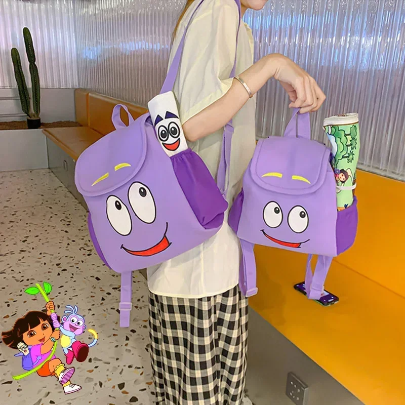 Dora Explorer Rescue Bag Cosplay Backpacks Cute Cartoon Kindergarten Primary Student Schoolbags Pencil Case Kids Kawaii Bags