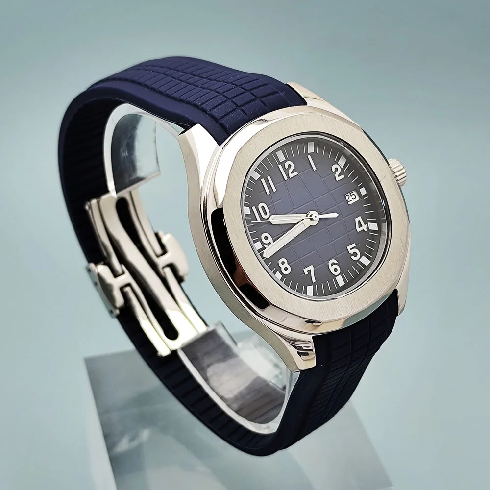 Latest Men's Watch NH35 Sapphire Crystal Glass 42mm Customized Logo for NH35 Movement Watch