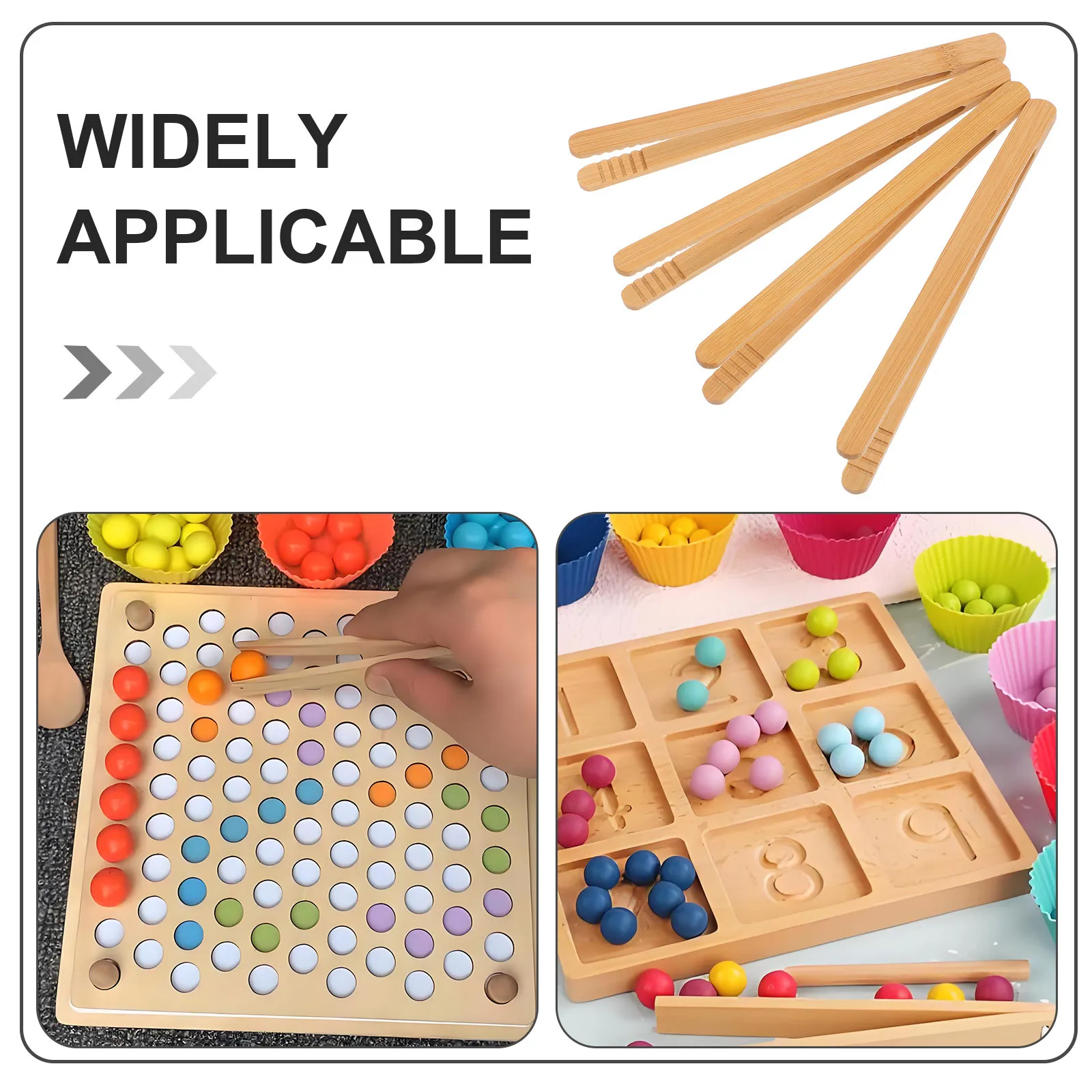 4 Stücke Holzpinzette Pädagogisches Feinmotoriktraining für Kinder Frühes Lernen Grip Development Tool Kinder Praxis