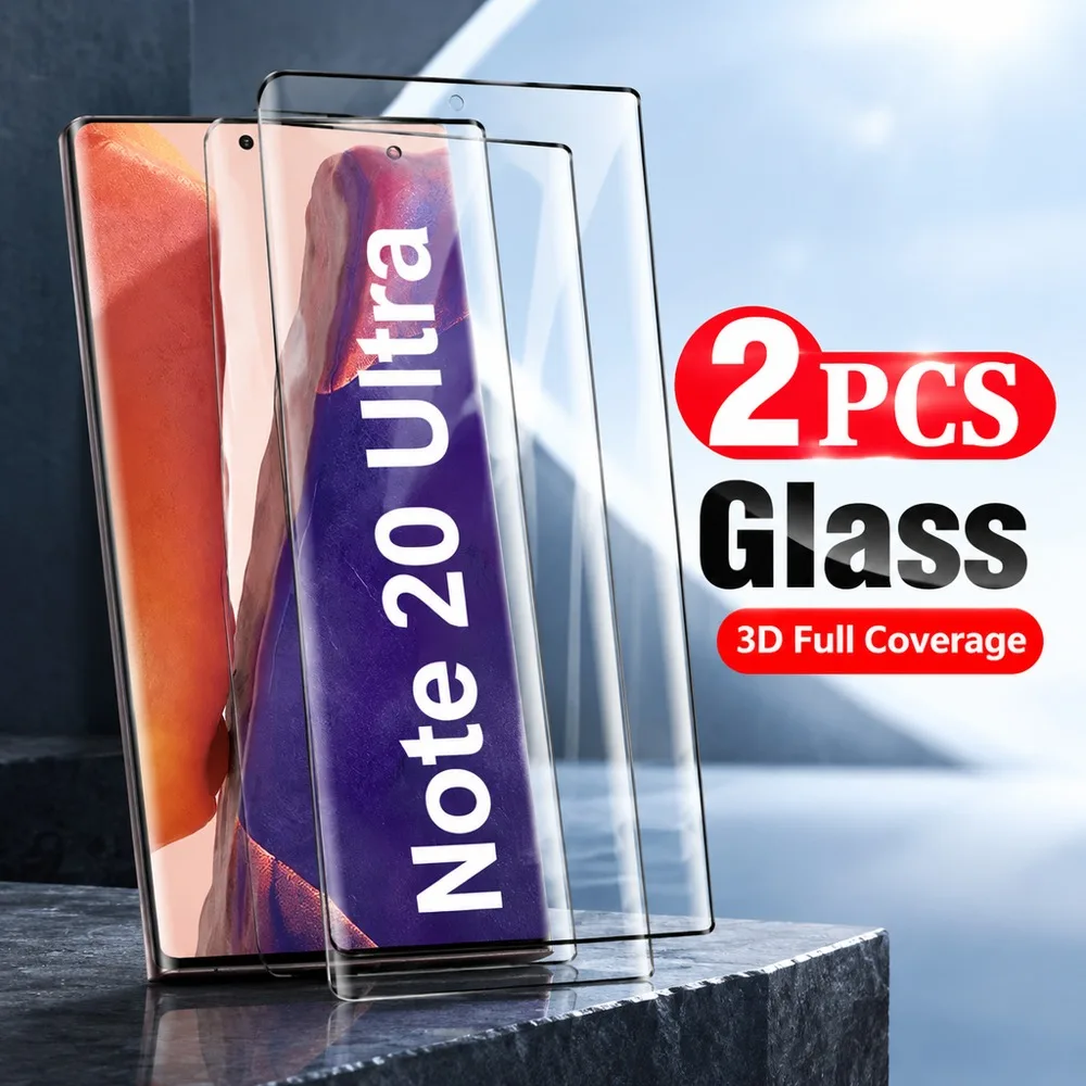 2PCS Screen Protector For Samsung Galaxy S20 S10+ S10 5G Note20 Ultra Tempered Glass For Samsung Galaxy S10 Note10+ Note10 HD