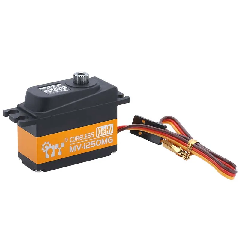 MV-1250MG 8.4V 10kg medium-sized high-pressure steering gear large-torque servo remote control vehicle accessory